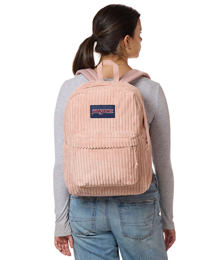JanSport SuperBreak Plus FX Backpack - Surreal Corduroy Misty Rose