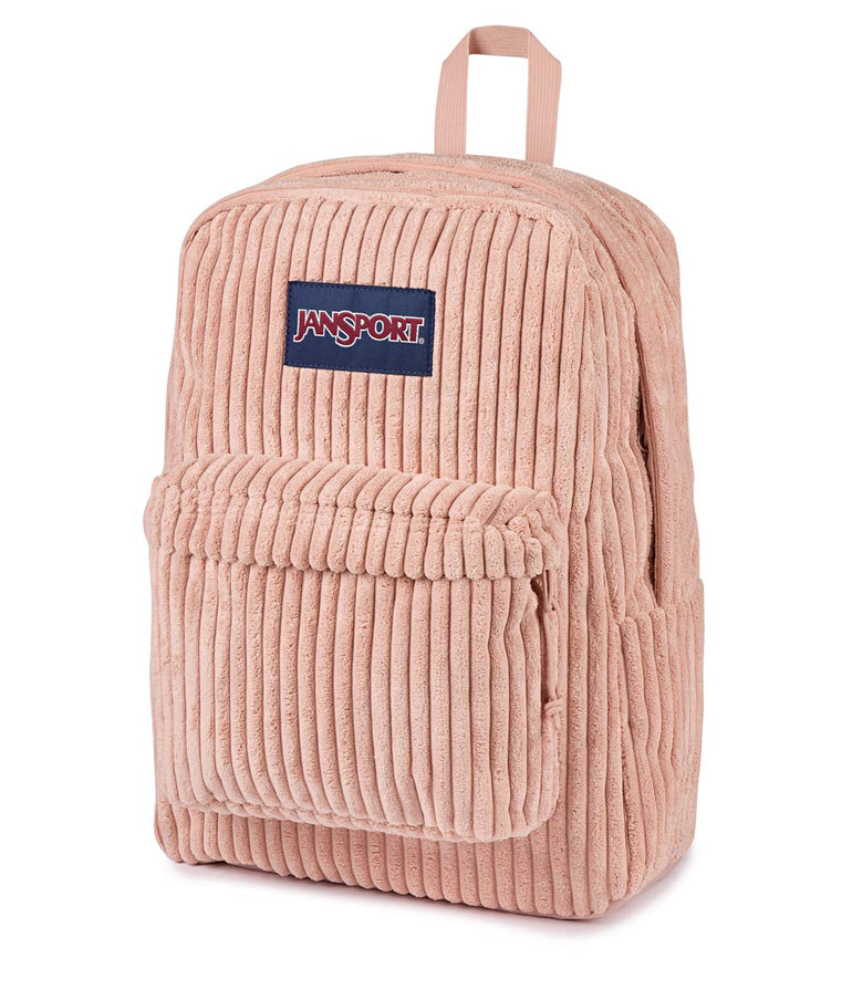 JanSport SuperBreak Plus FX Backpack - Surreal Corduroy Misty Rose