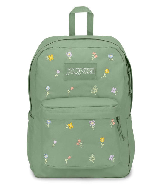 JanSport SuperBreak Plus FX Backpack - Embroidered Blossom