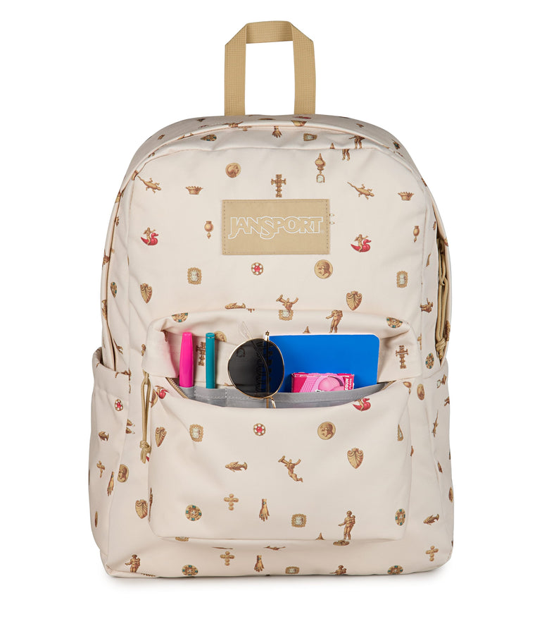 JanSport SuperBreak Plus Backpack - Gilded Relics Moon Flower