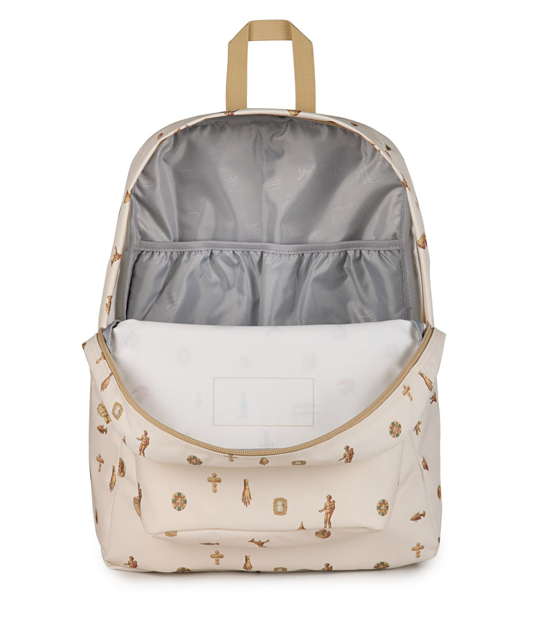 JanSport SuperBreak Plus Backpack - Gilded Relics Moon Flower