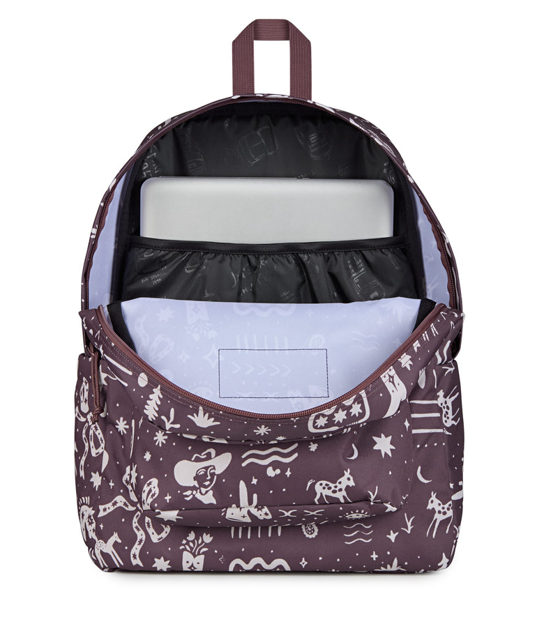 JanSport SuperBreak Plus Backpack - Yeehaw and Horses Mahogany
