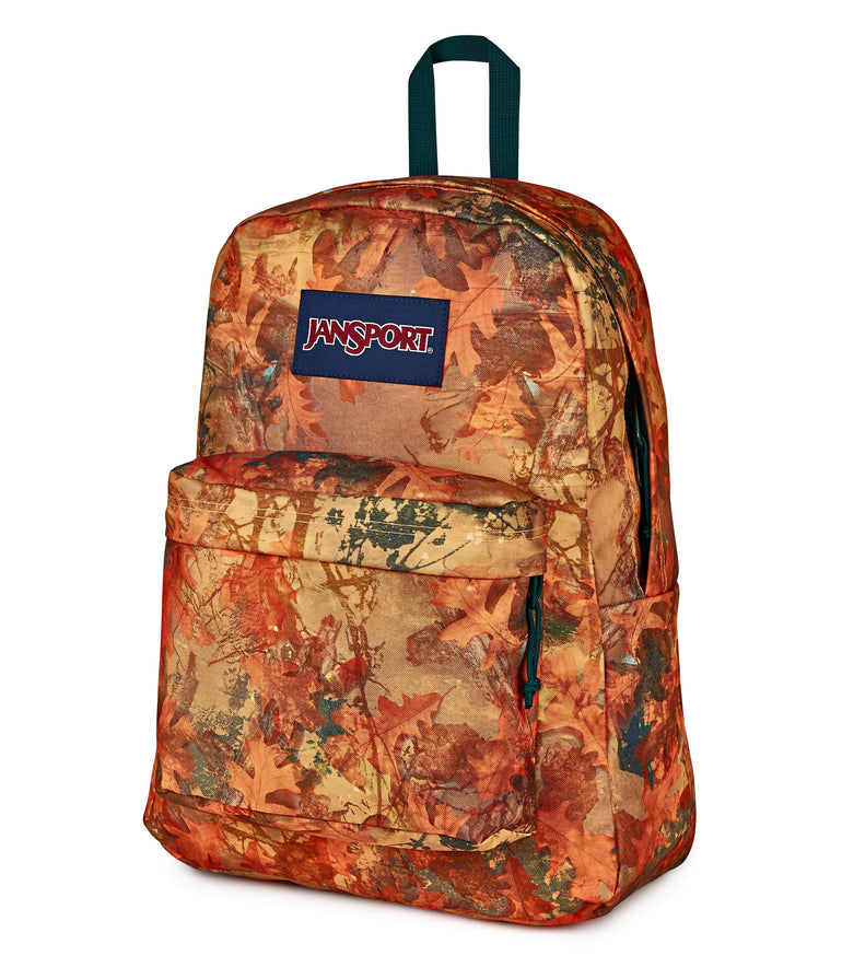 JanSport SuperBreak Plus Backpack - Bogcore Camo Orange