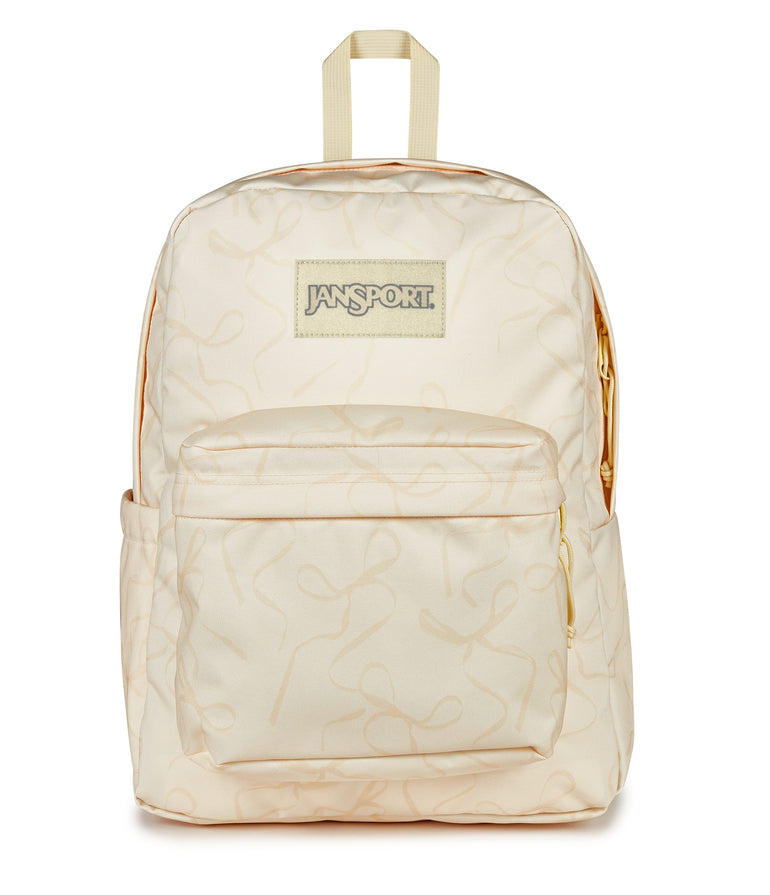JanSport SuperBreak Plus Backpack - Rows of Bows Lemon