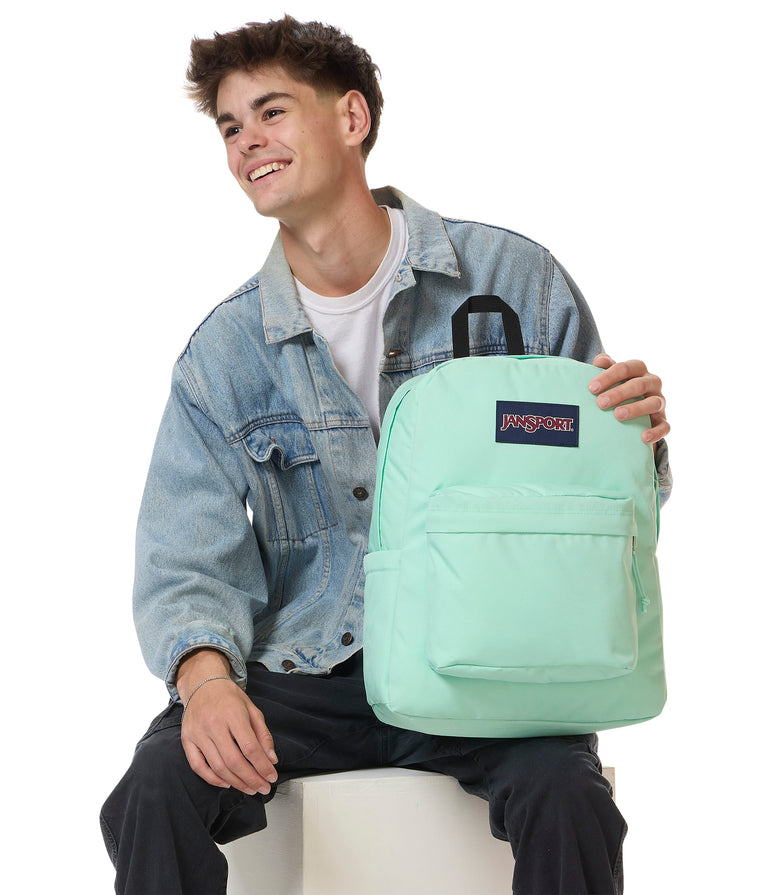 JanSport SuperBreak Plus Backpack - Magic Mint