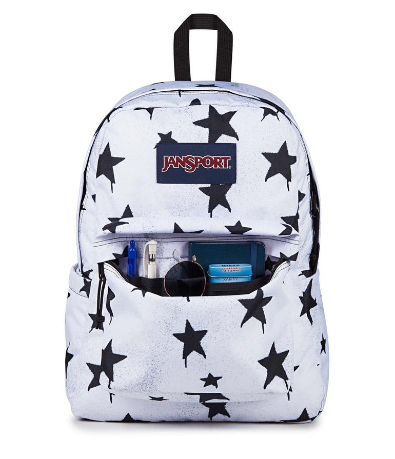 JanSport SuperBreak Plus Backpack - Sprayed Stars Black