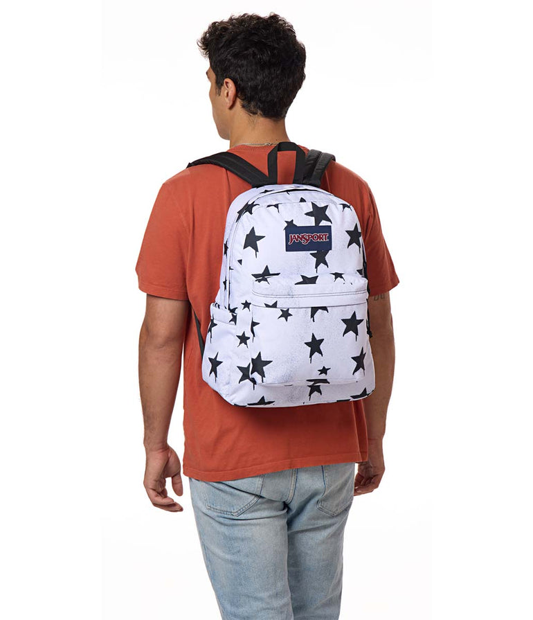 JanSport SuperBreak Plus Backpack - Sprayed Stars Black