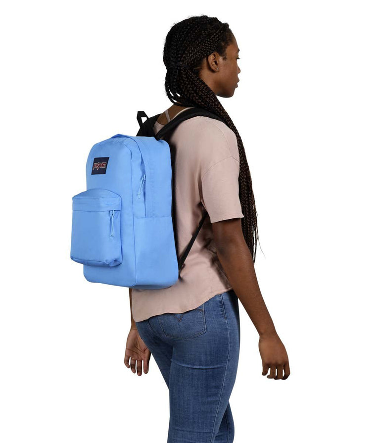 JanSport SuperBreak Plus Backpack - Blue Neon