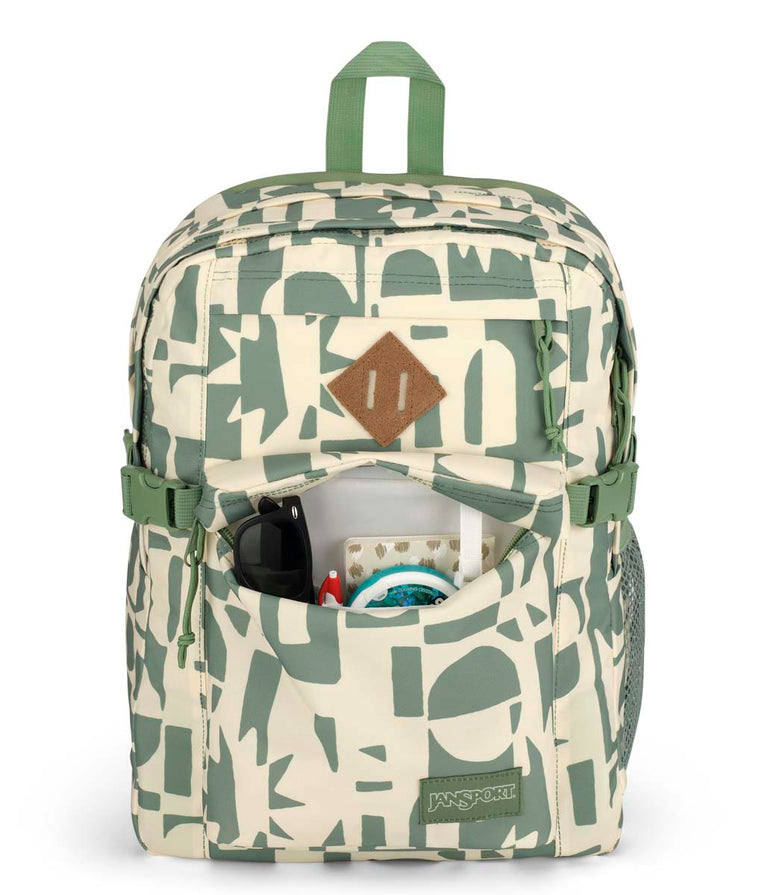 JanSport Main Campus Backpack - Simple Cutout Green
