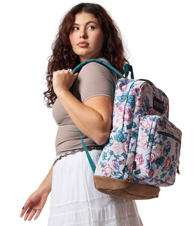 JanSport Right Pack Backpack - Rustic Roses Moon Flower