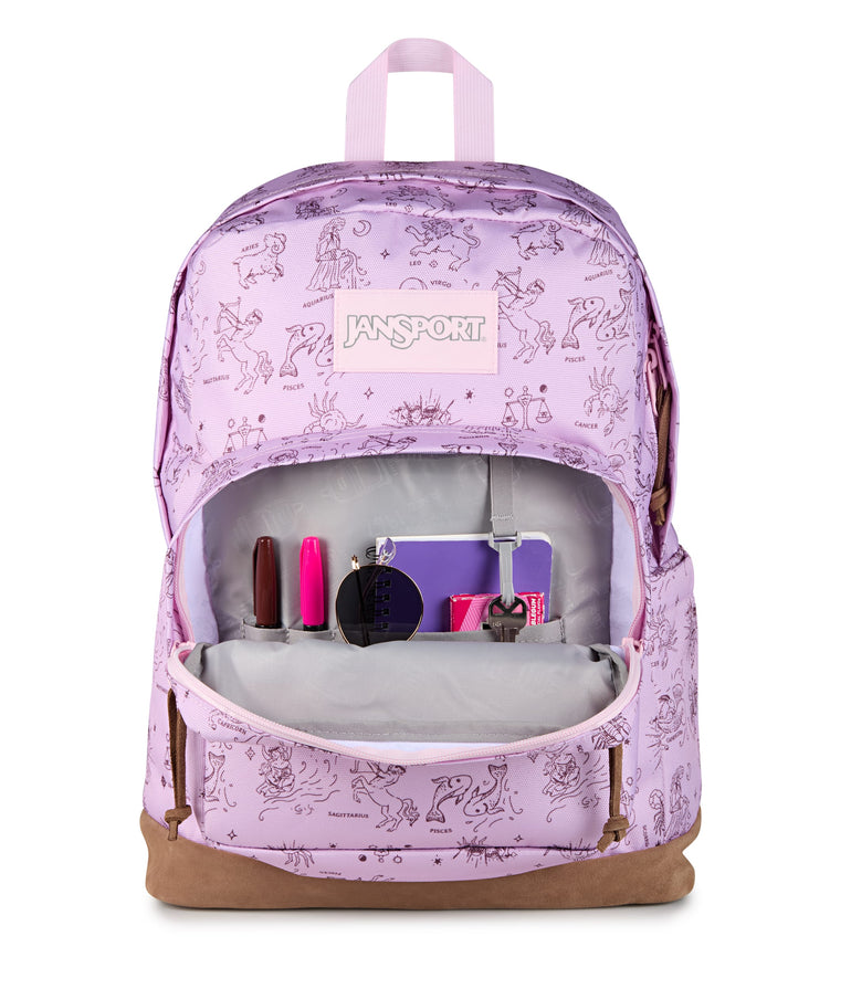 JanSport Right Pack Backpack - Horoscope Horizons Pink Ice