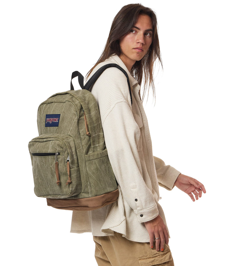 JanSport Right Pack Expressions - Aged Canvas Green