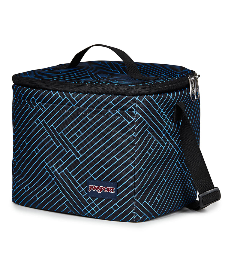 JanSport Super Snack Lunch Bag - Team Stripes Black