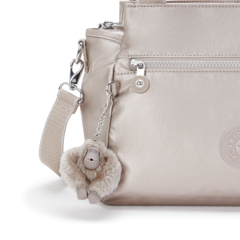 Kipling Elysia Metallic Shoulder Bag - Metallic Glow