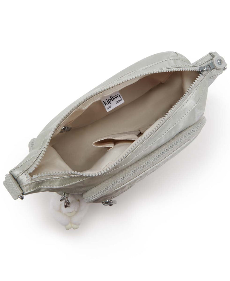 Kipling Gabbie Small Metallic Crossbody Bag - New Bright Metallic