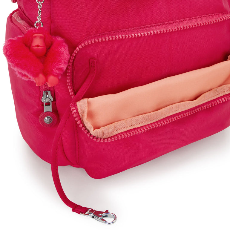 Kipling City Zip Small Backpack - Confetti Pink