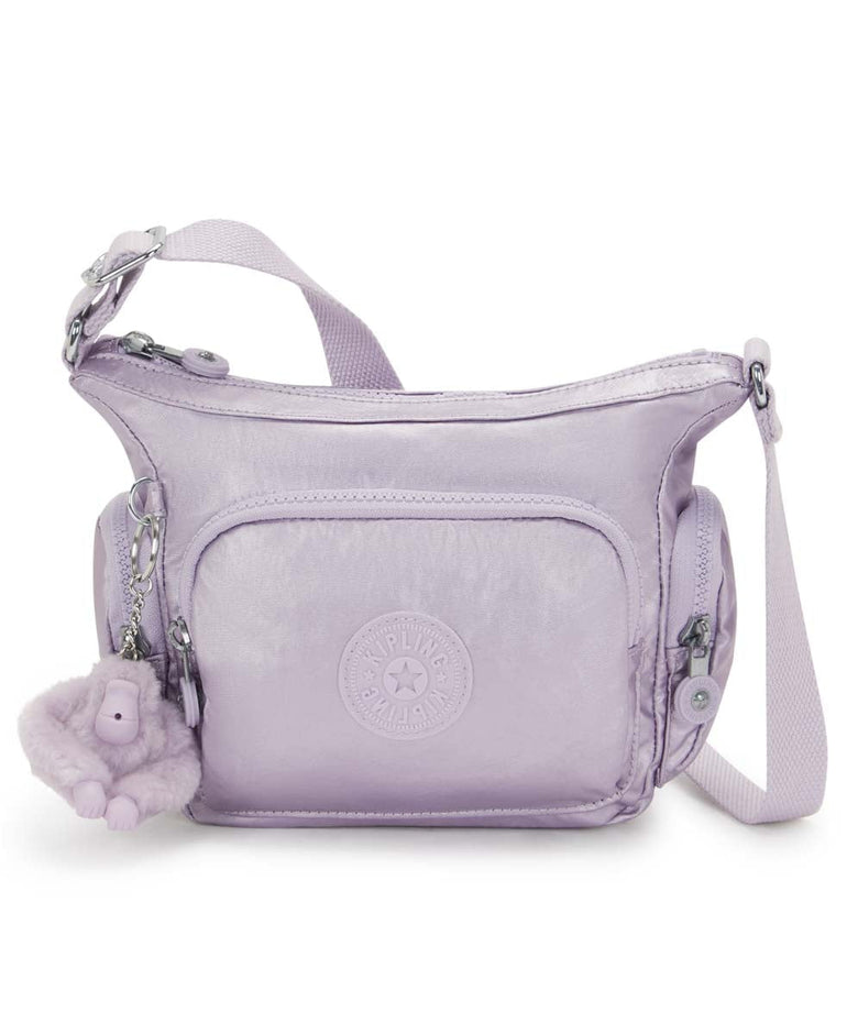 Kipling Gabbie Mini Metallic Crossbody Bag - Lilac Moon Metallic
