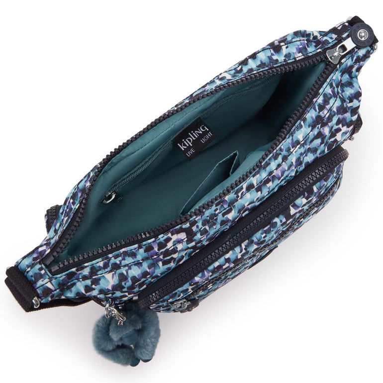 Kipling Gabbie Small Printed Crossbody Bag - Rainy Feathers