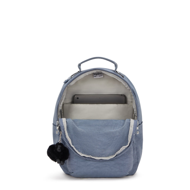 Kipling Seoul Petit Sac à dos pour tablette - Blue Stone