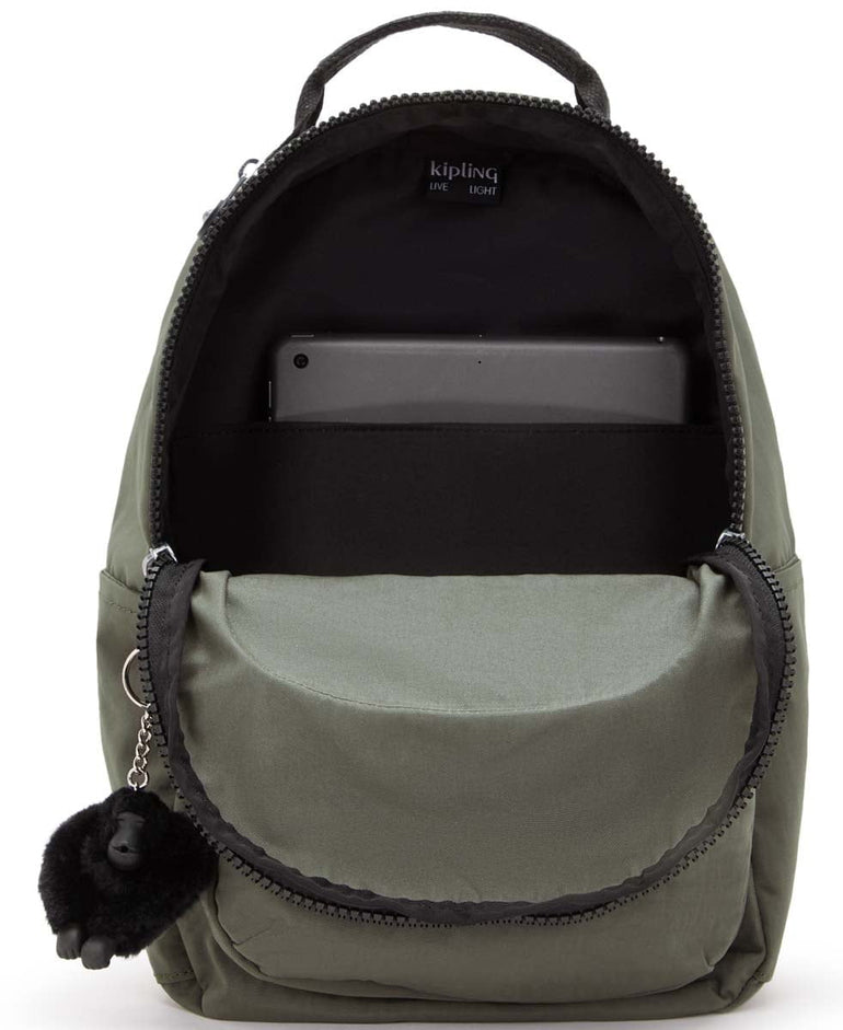 Kipling Seoul Small Tablet Backpack - Green Moss