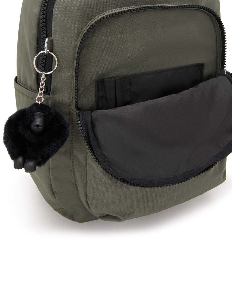 Kipling Seoul Small Tablet Backpack - Green Moss