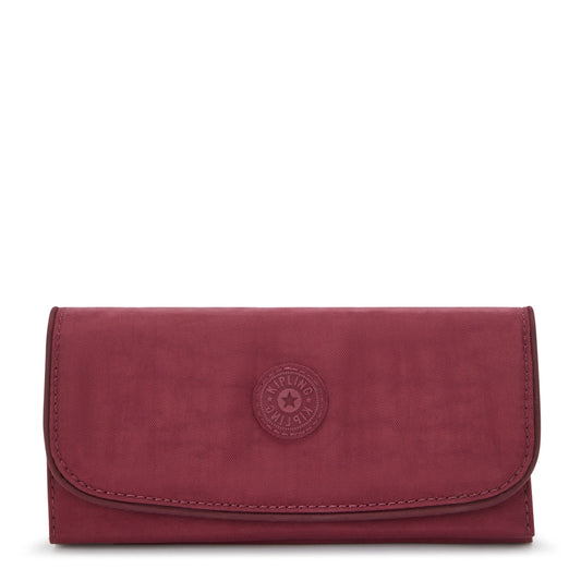 Kipling Money Land Snap Wallet - Lounge Wine