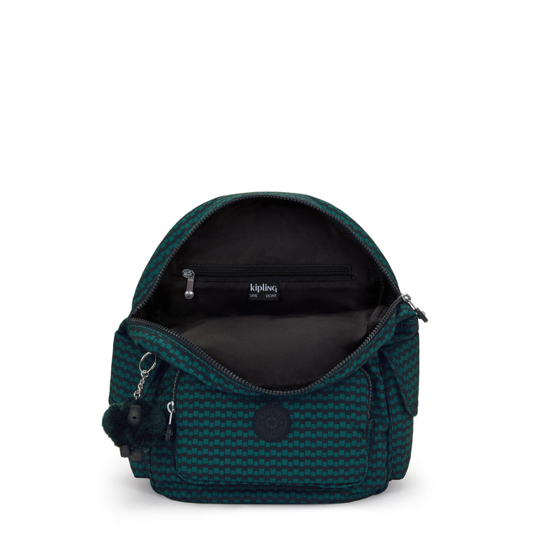 Kipling City Pack Small Printed Backpack - Dark Lobby Tile
