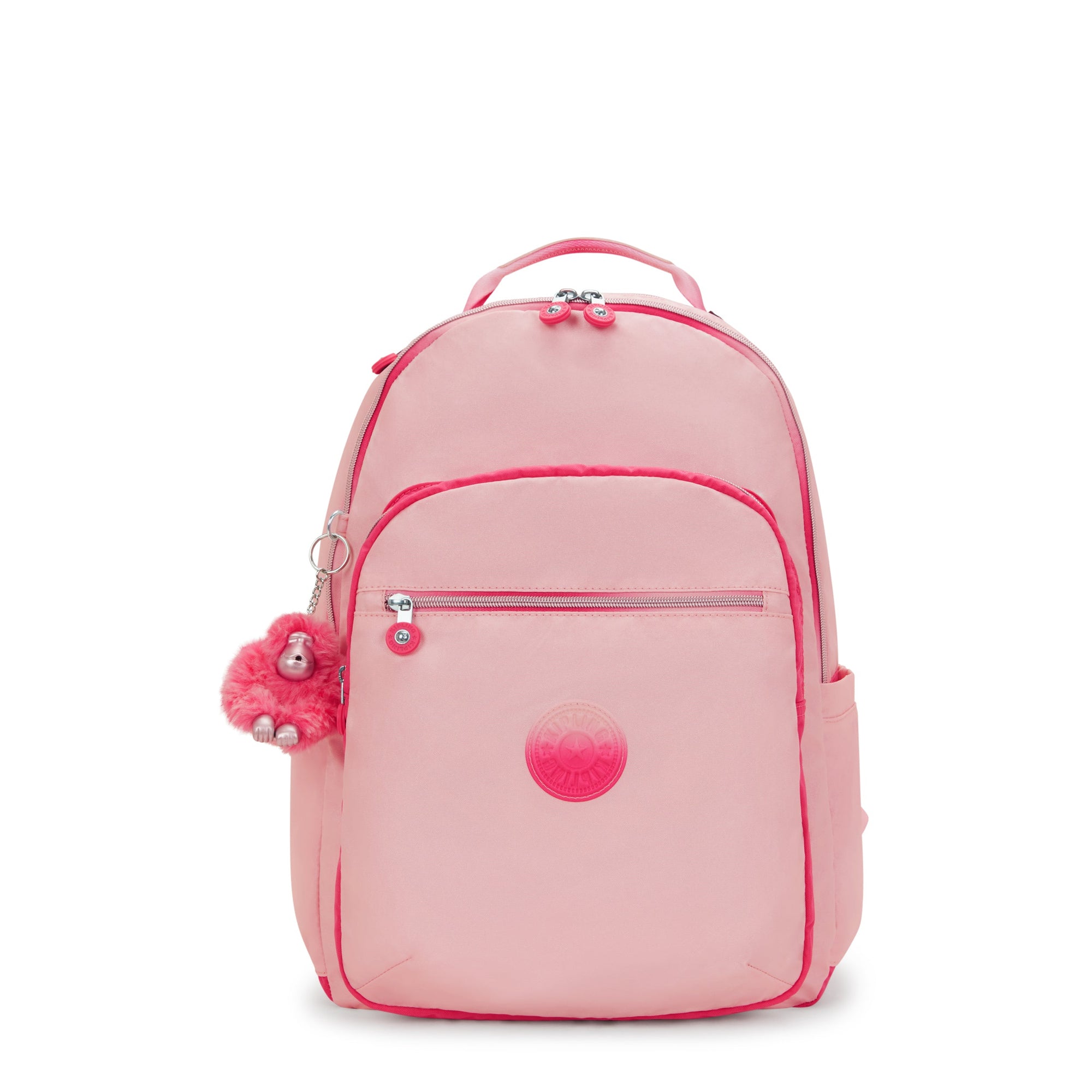 Kipling Seoul Large Metallic 15" Laptop Backpack - Blush Met Bl