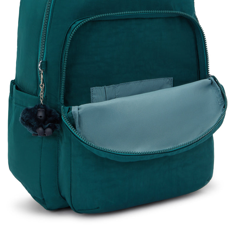 Kipling Seoul Large 15" Laptop Backpack - Tailored Green