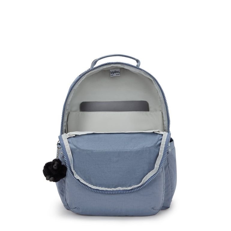 Kipling Seoul Large 15" Laptop Backpack - Blue Stone