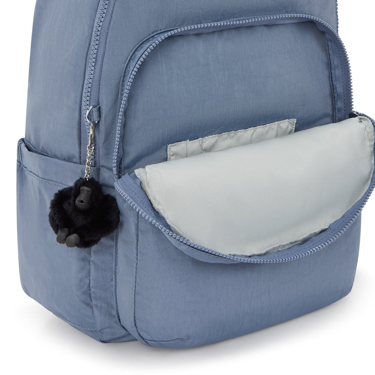 Kipling Seoul Large 15" Laptop Backpack - Blue Stone
