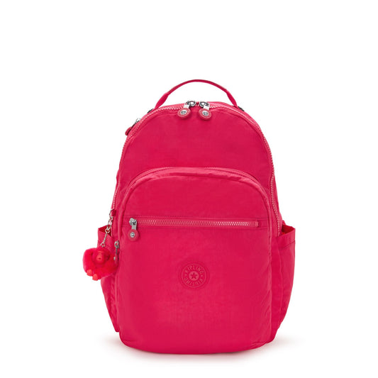 Kipling Seoul Large 15" Laptop Backpack - Confetti Pink