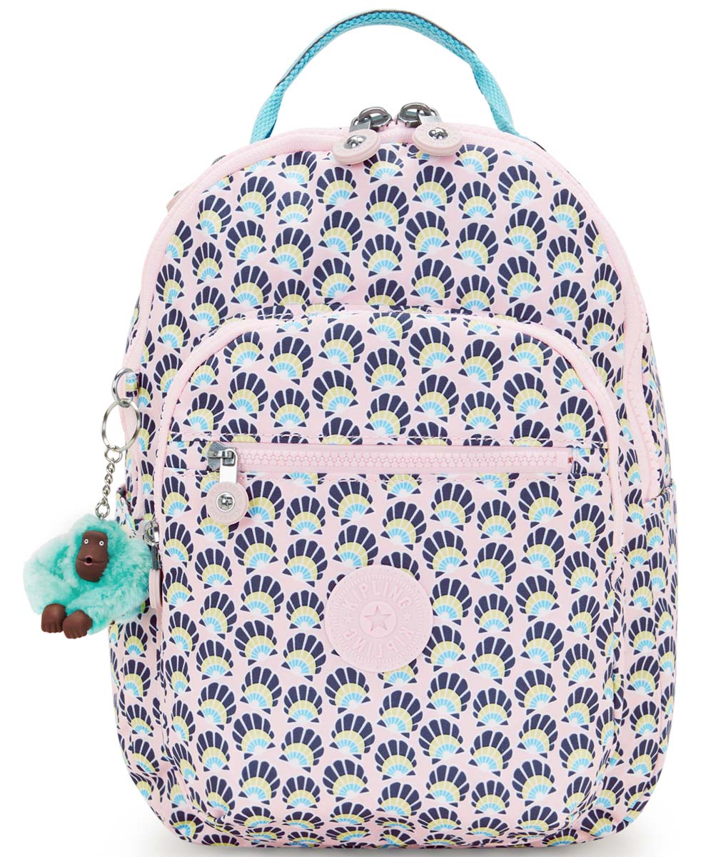 Kipling Seoul Small Printed Tablet Backpack - Geo Shell