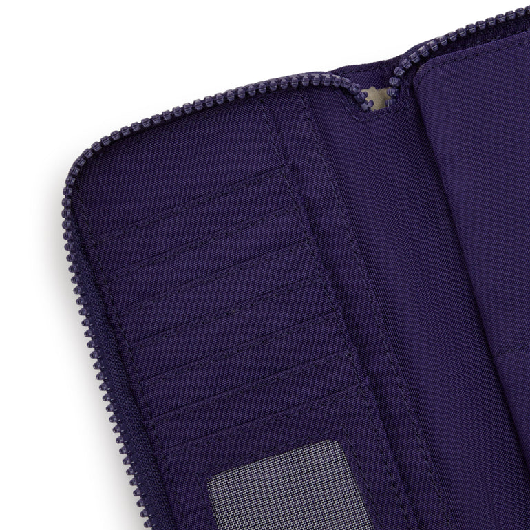 Kipling Money World Printed Wallet - Moonlit Blue
