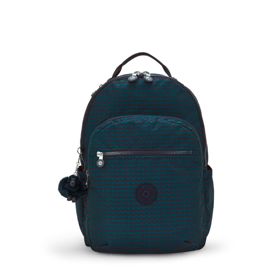 Kipling Seoul Printed 15" Laptop Backpack - Dark Lobby Tile