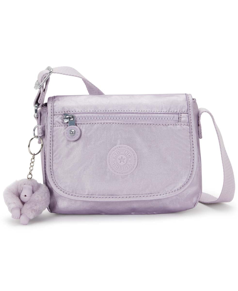 Kipling Sabian Metallic Crossbody Mini Bag - Lilac Moon Metallic