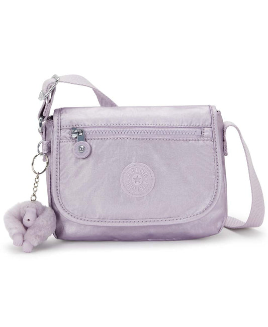Kipling Sabian Metallic Crossbody Mini Bag - Lilac Moon Metallic