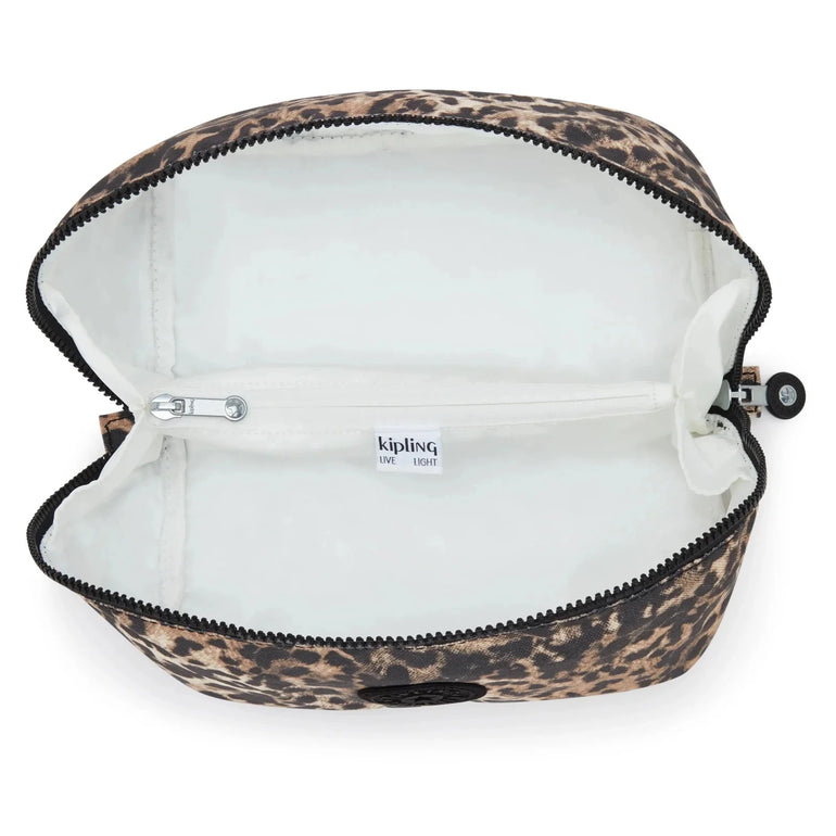Kipling Mirko Medium Printed Toiletry Bag - Wild Leopard