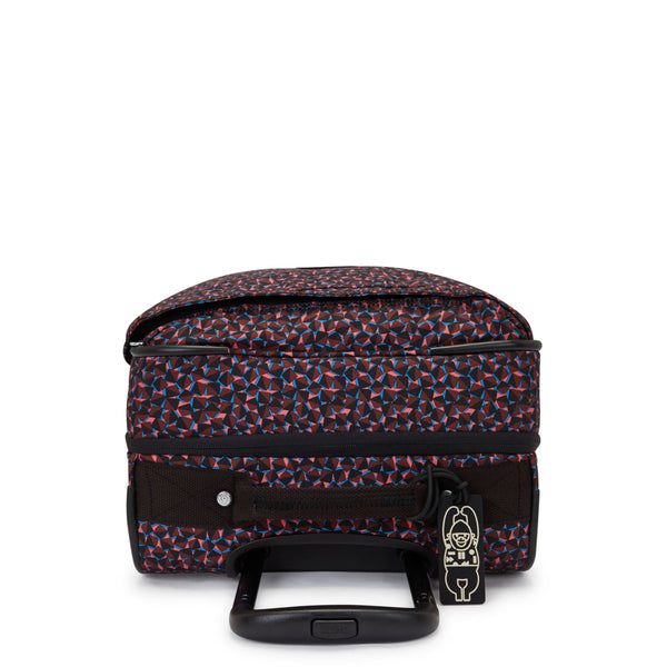 Kipling Spontaneous Small Printed Rolling Luggage - Happy Squares