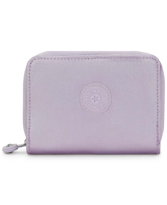 Kipling Money Love Small Metallic Wallet - Lilac Moon Metallic