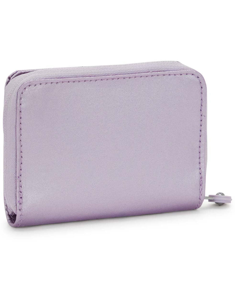 Kipling Money Love Small Metallic Wallet - Lilac Moon Metallic