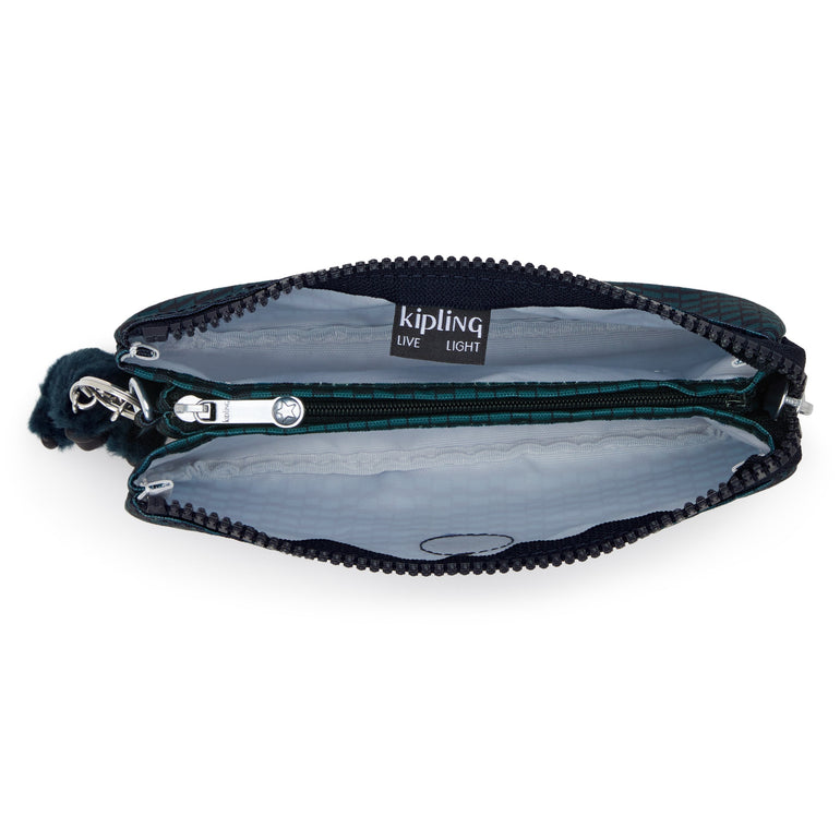 Kipling Creativity Large Printed Pouch - Dark Lobby Tile