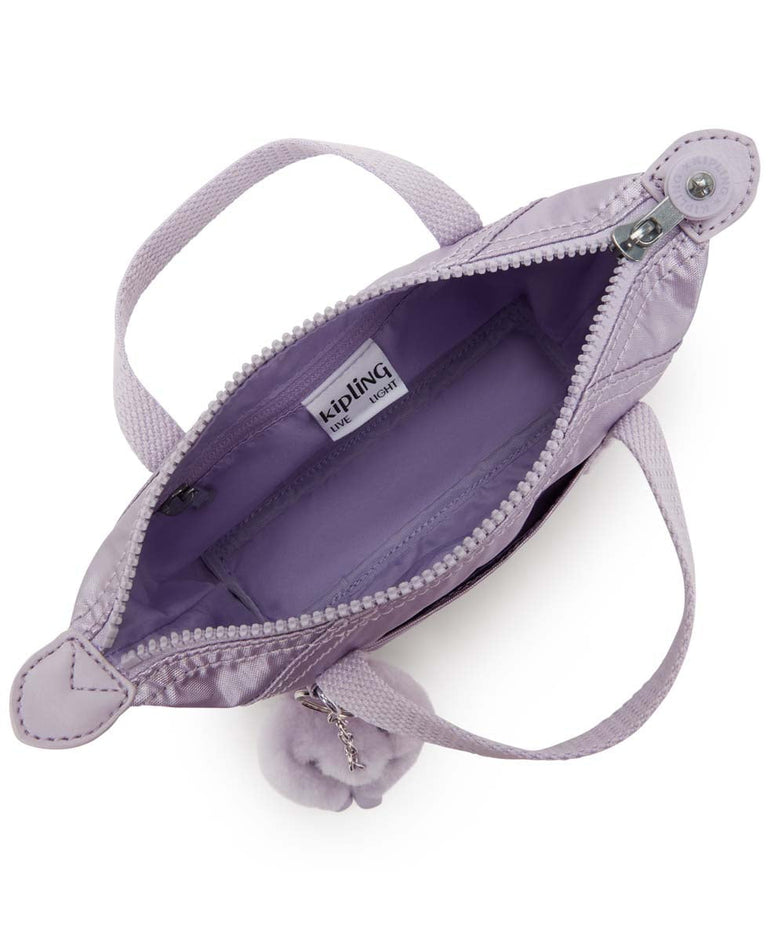 Kipling Art Compact Metallic Crossbody Bag - Lilac Moon Metallic