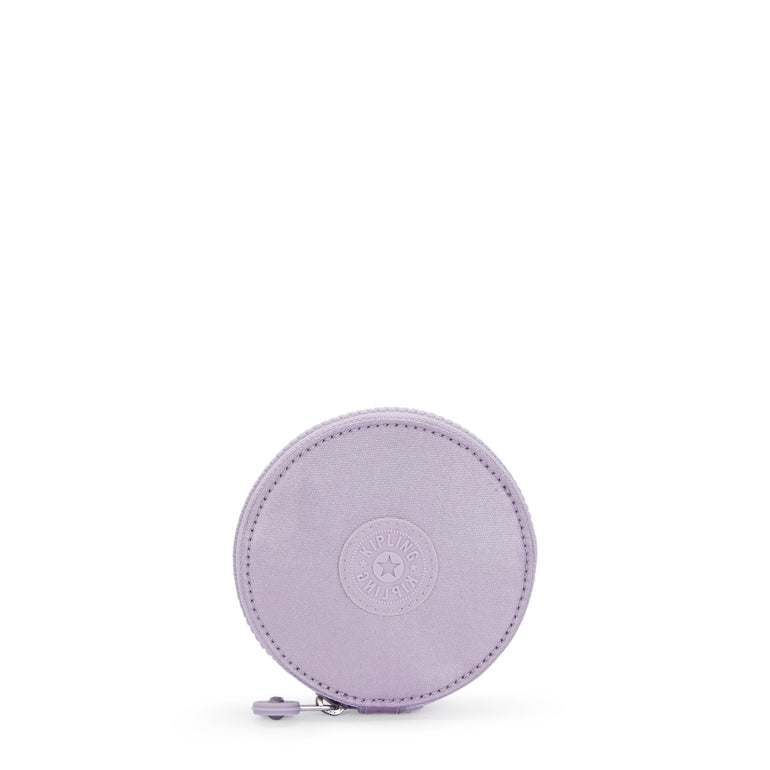 Kipling Ysabella Metallic Jewelry Pouch - Lilac Moon Metallic