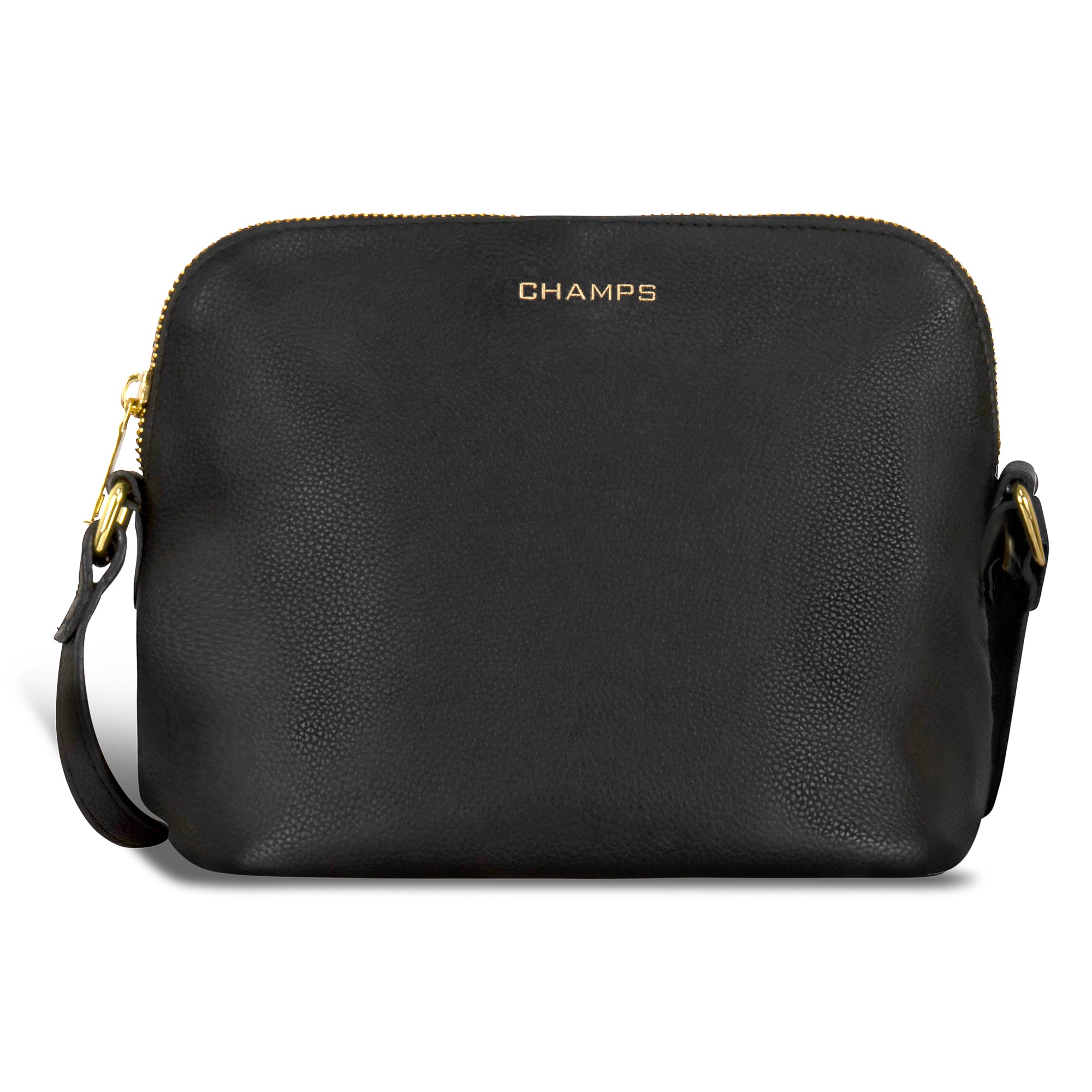Champs Gala Leather Top-Zip Shoulder Bag
