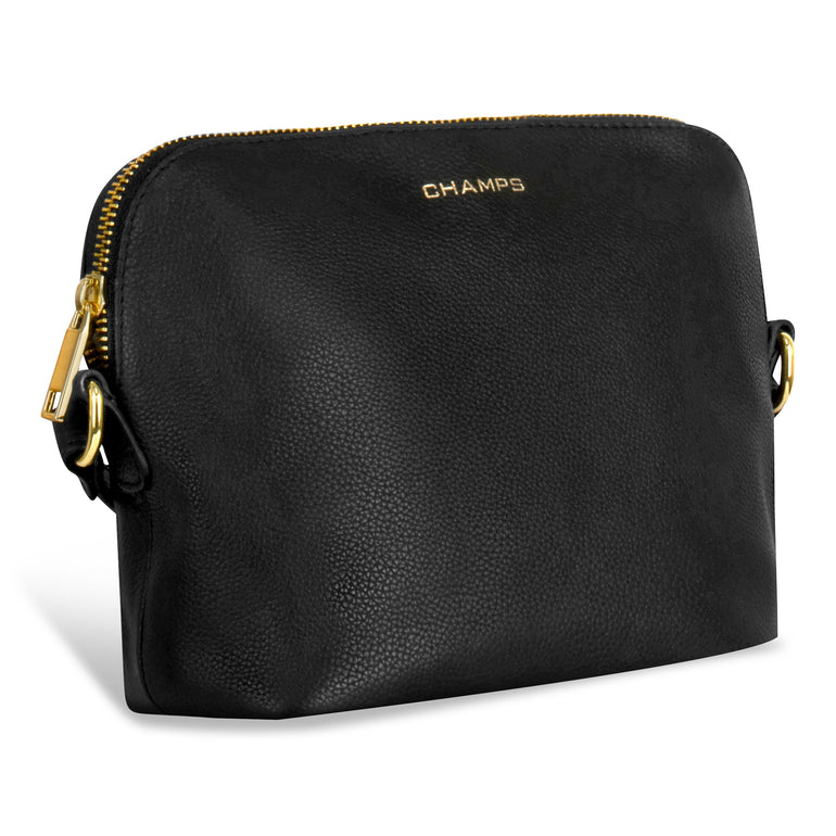 Champs Gala Leather Top-Zip Shoulder Bag