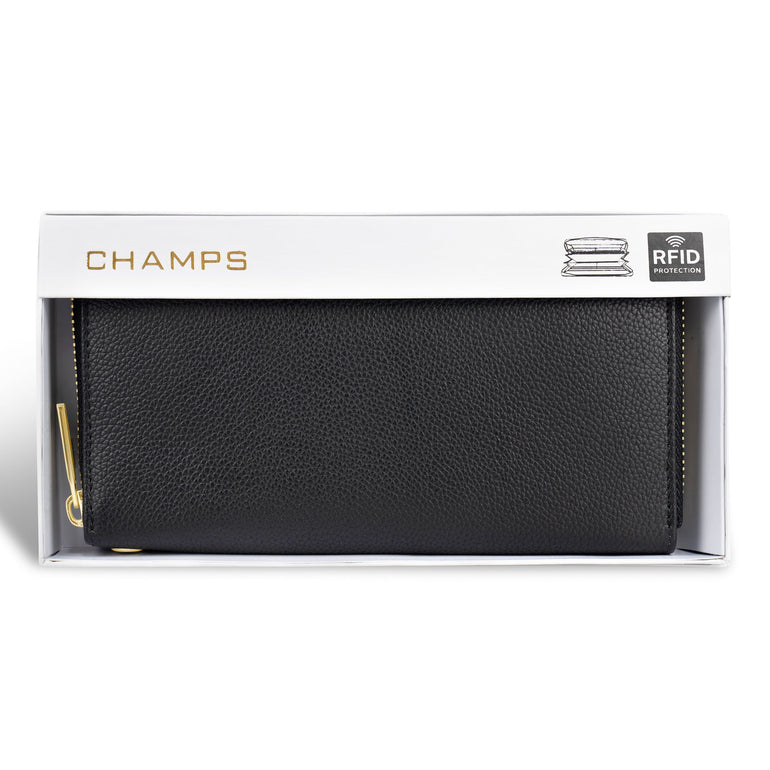 Champs Gala Leather Zip-Clutch Wallet