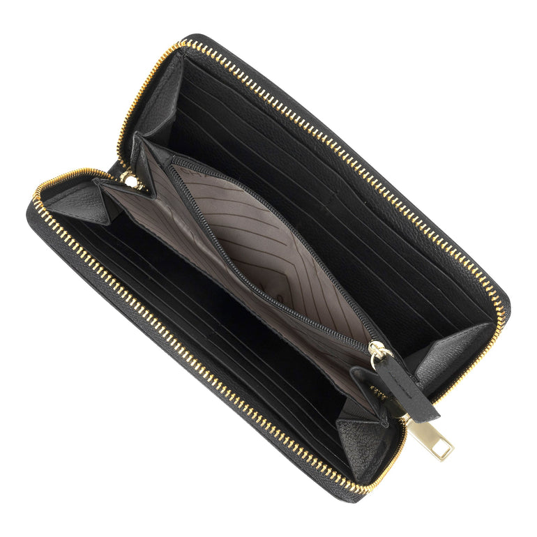 Champs Gala Leather Zip-Clutch Wallet