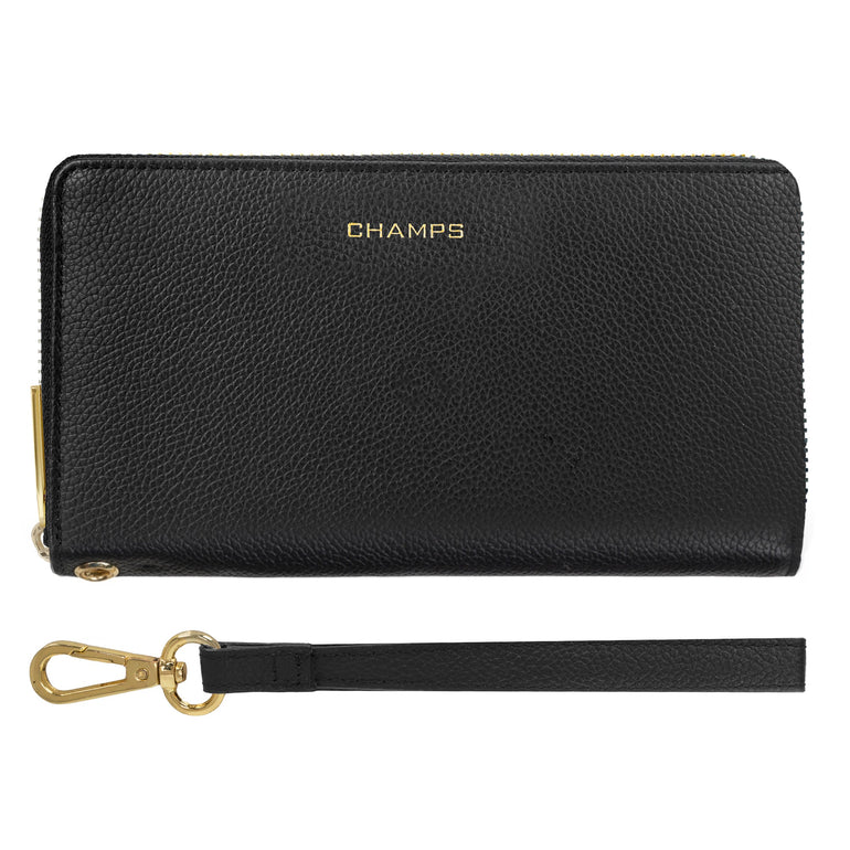 Champs Gala Leather Zip-Clutch Wallet