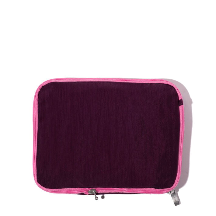 Baggallini 2 Medium / 1 Large Compression Cubes - Mulberry Color Block